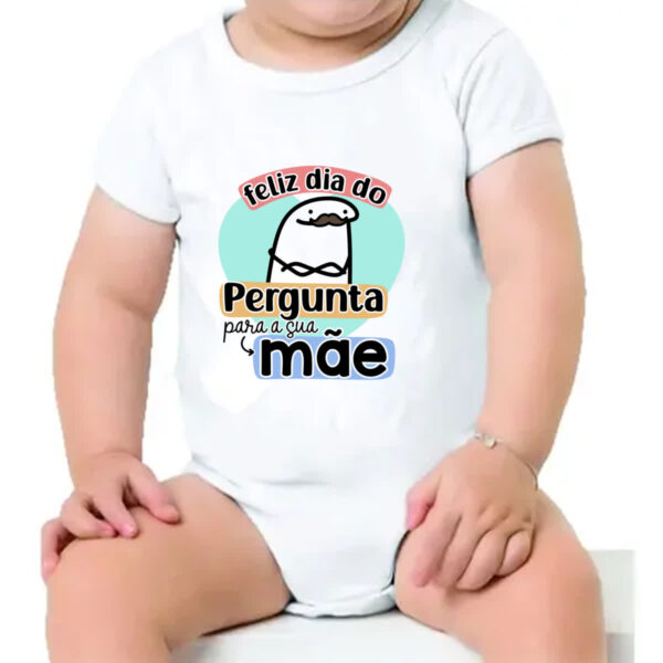Body infantil Dia dos Pais Flork Pergunta - Imagem 4