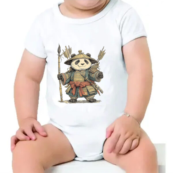 Body infantil Panda Samurai - Imagem 4