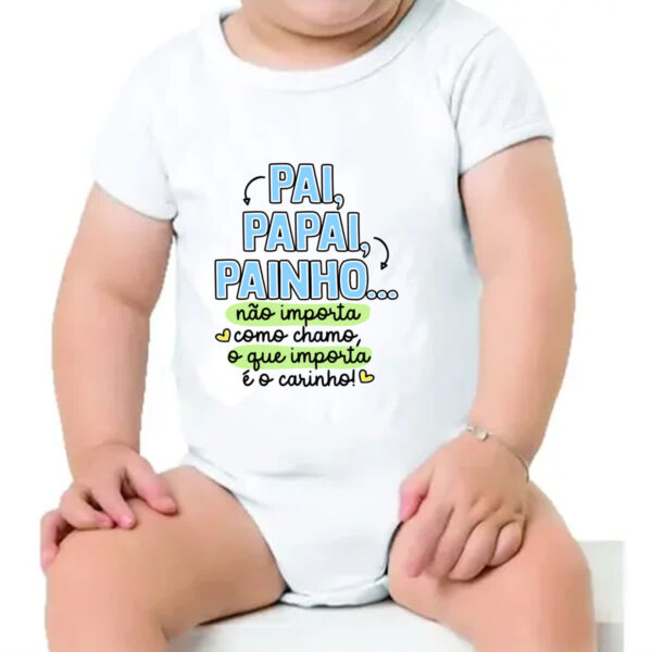 Body infantil Pai Papai Painho - Imagem 4
