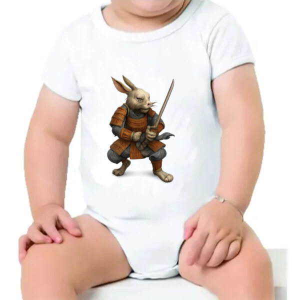 Body infantil Coelho Samurai - Imagem 4