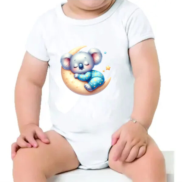 Body infantil Cute Koala dormindo na Lua - Imagem 4