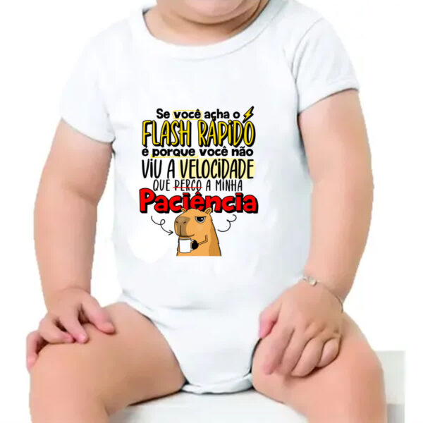 Body infantil Capivara Flash Rapido - Imagem 4
