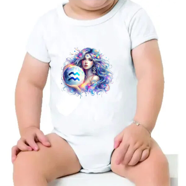 Body infantil Signo Diva de Aquario - Imagem 4