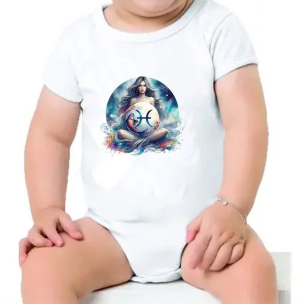 Body infantil Signo Diva de Peixes - Imagem 4