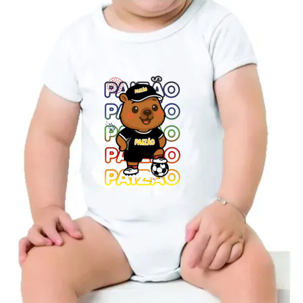 Body infantil Capivara Paizao Futebol - Imagem 4