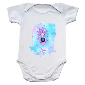 Body infantil Leao fundo zodiacal