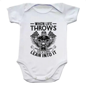 Body infantil Motorcycle when life throws