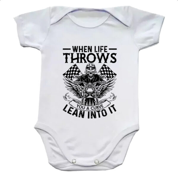 Body infantil Motorcycle when life throws
