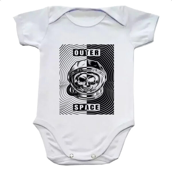 Body infantil Caveira Atronauta Outer Space
