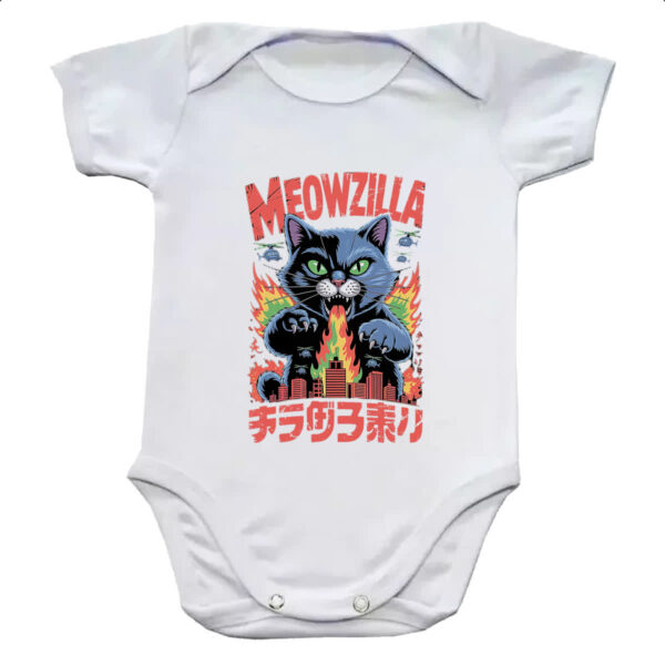 Body infantil Meowzilla