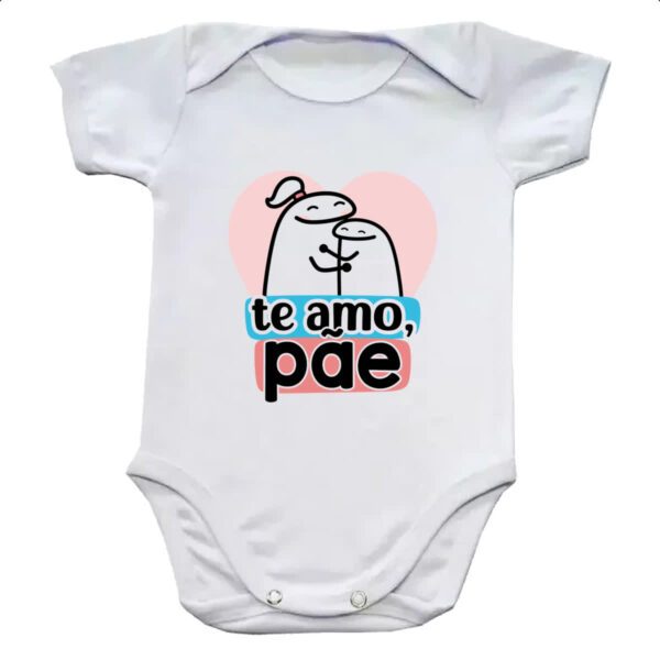 Body infantil Dia dos Pais Flork Amo Pae