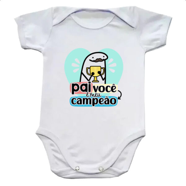Body infantil Dia dos Pais Flork Campeao
