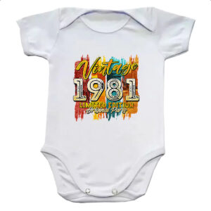 Body infantil Vintage 1981 Limited Edition