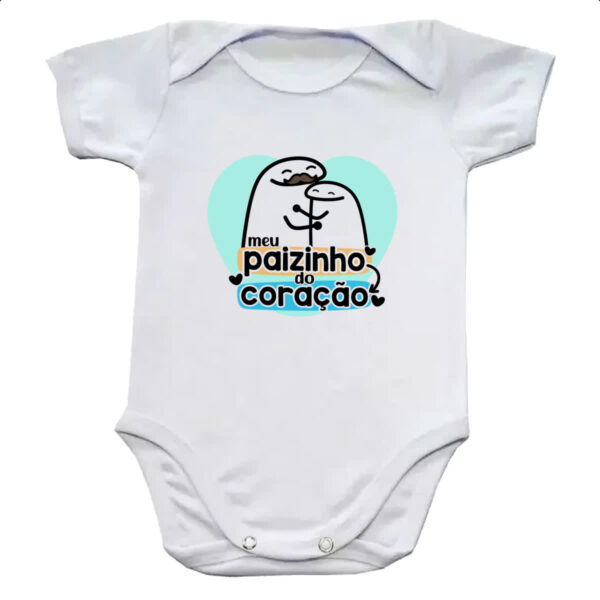 Body infantil Dia dos Pais Flork Coracao