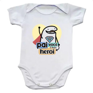 Body infantil Dia dos Pais Flork Heroi