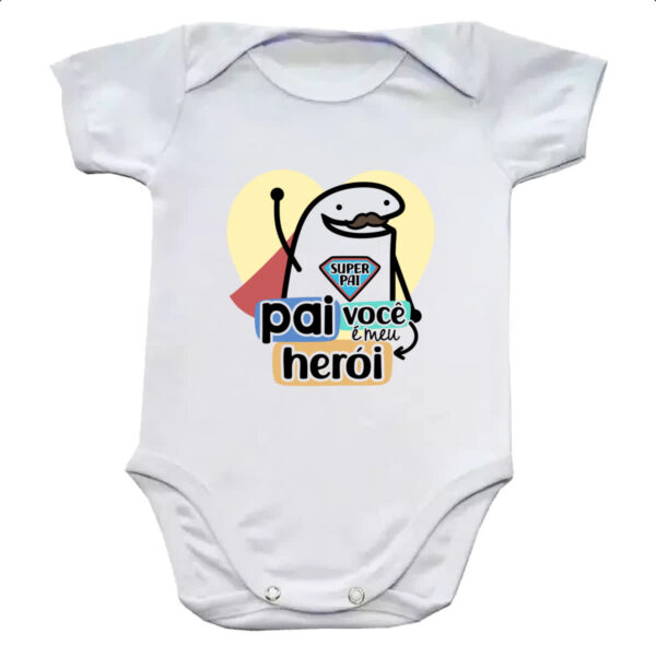 Body infantil Dia dos Pais Flork Heroi