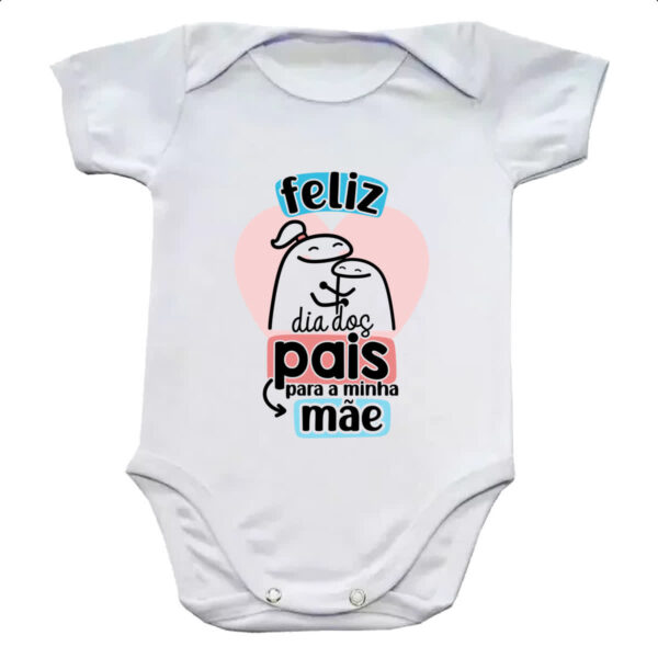 Body infantil Dia dos Pais Flork Mae