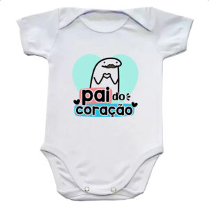 Body infantil Dia dos Pais Flork do Coracao