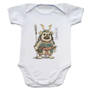 Body infantil Pug Samurai