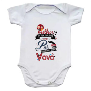 Body infantil Melhor pai voce como avo