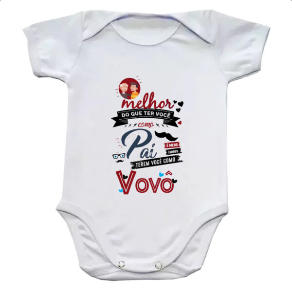 Body infantil Melhor pai voce como avo