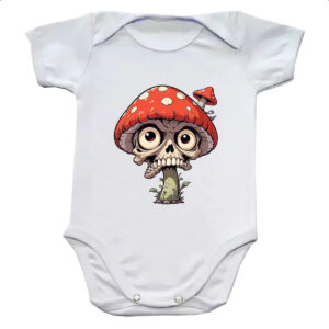 Body infantil Cogumelo Caveira