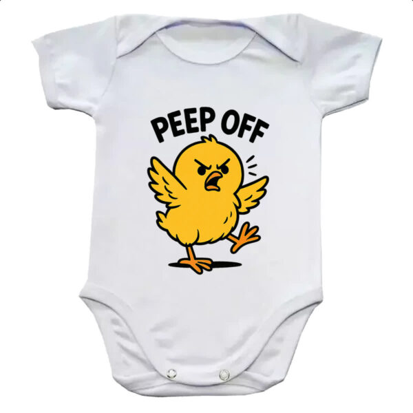 Body infantil Pintinho Amarelo Peep Off