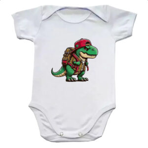 Body infantil T-Rex aventureiro