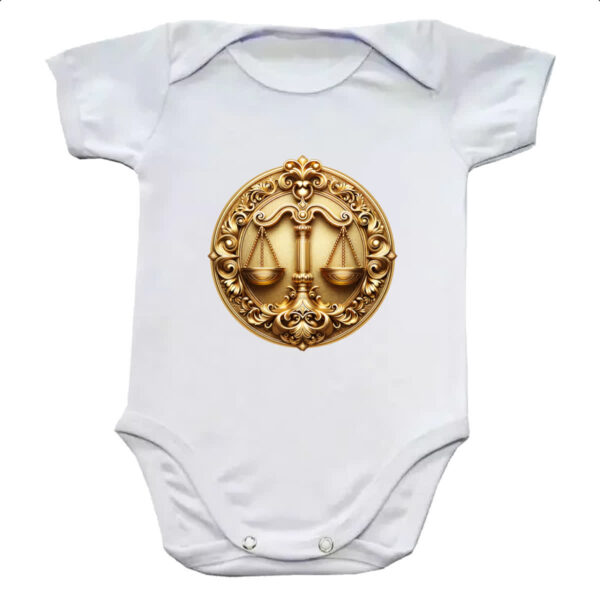 Body infantil Signo de libra moeda de ouro
