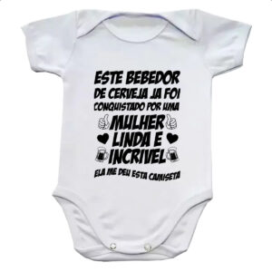 Body infantil Bebedor de cerveja conquistado