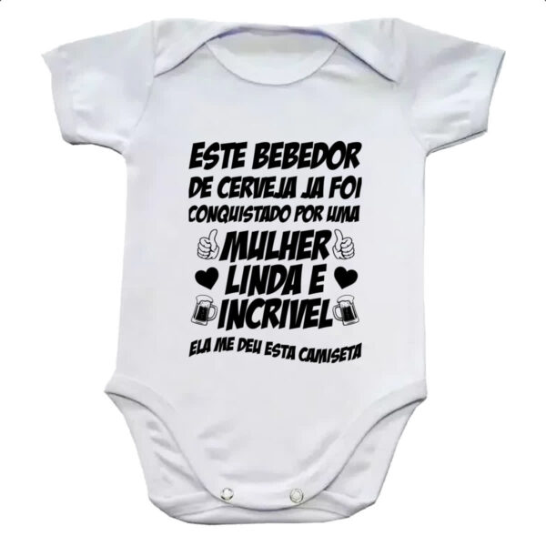 Body infantil Bebedor de cerveja conquistado