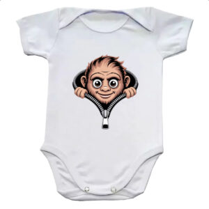 Body infantil Pe grande no ziper