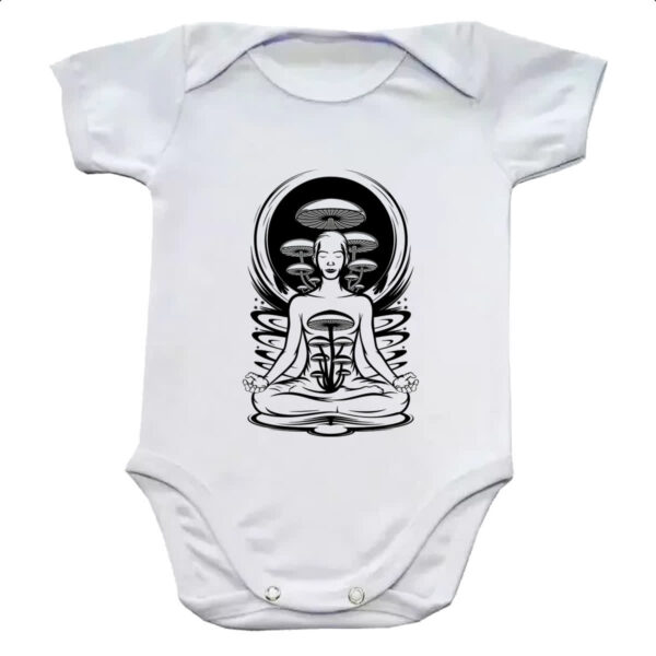 Body infantil Yoga Cogumelos