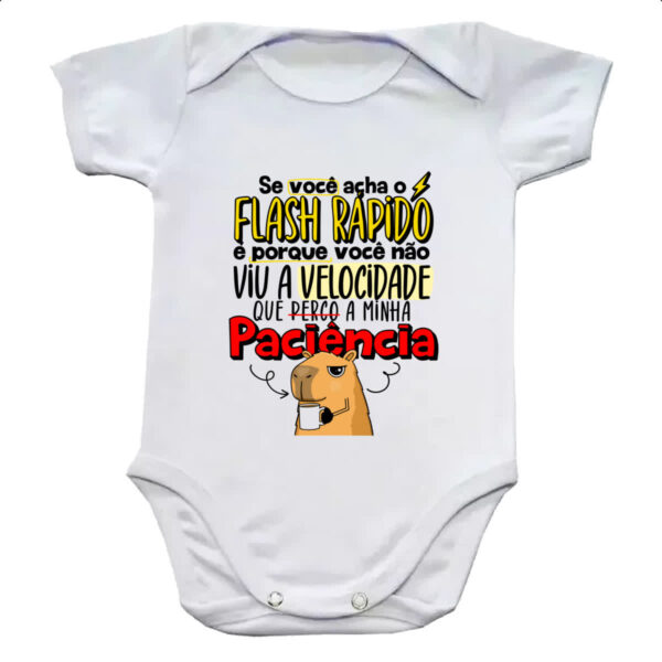Body infantil Capivara Flash Rapido