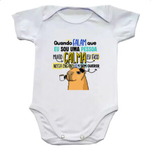 Body infantil Capivara Muito calma