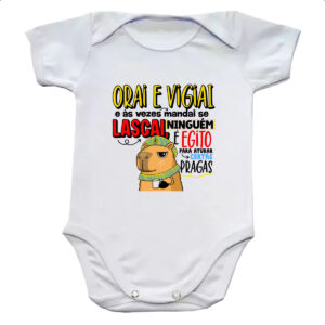 Body infantil Capivara Orai e vigiai