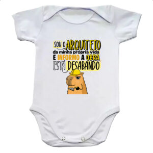 Body infantil Capivara Sou o Arquiteto