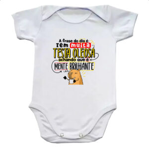 Body infantil Capivara Testa oleosa