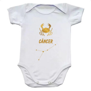Body infantil Signo Cancer Constelacao Dourada