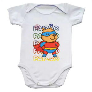 Body infantil Capivara Paizao Super Heroi