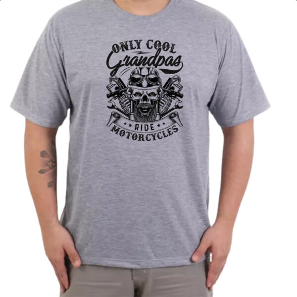 Camiseta Cinza Motorcycle Only Cool - Imagem 3