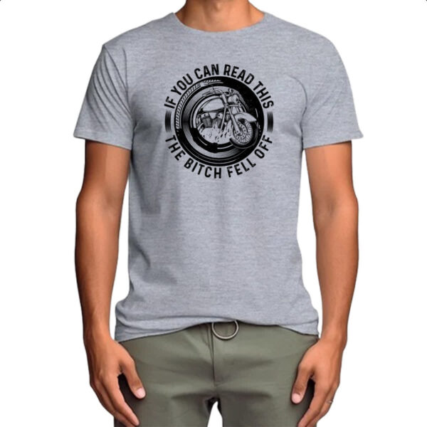 Camiseta Cinza Motorcycle Can you read - Imagem 4