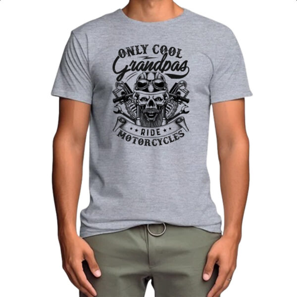 Camiseta Cinza Motorcycle Only Cool - Imagem 4