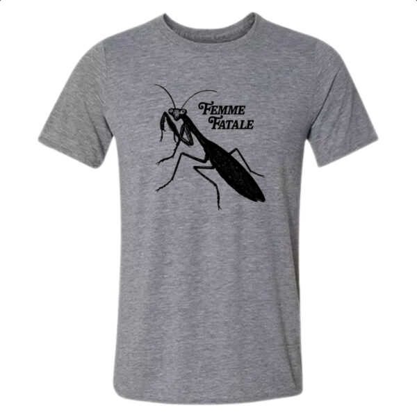 Camiseta Cinza Louva Deus Femme Fatale