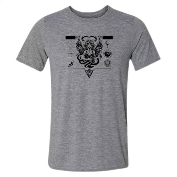 Camiseta Cinza Lilith Simbologia