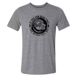 Camiseta Cinza Motorcycle Can you read