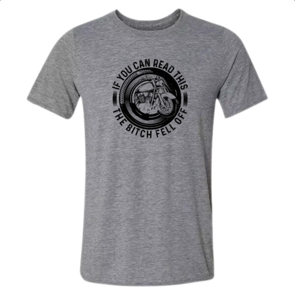 Camiseta Cinza Motorcycle Can you read