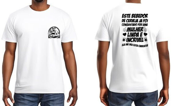 Camiseta Unissex Bebedor de cerveja conquistado FC - Imagem 3