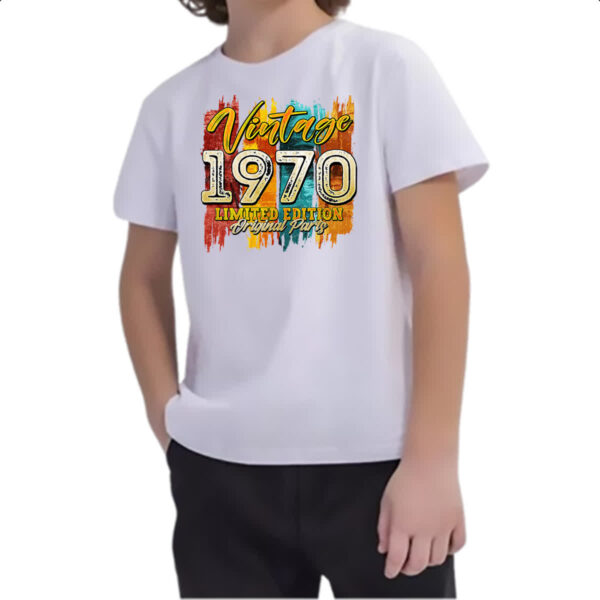 Camiseta Infanto Juvenil Vintage 1970 Limited Edition - Imagem 2