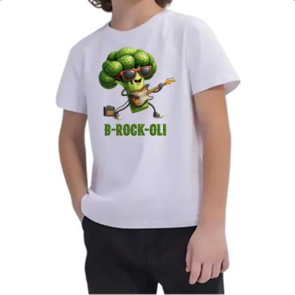 Camiseta Infanto Juvenil Brocolis Rock Roll - Imagem 2